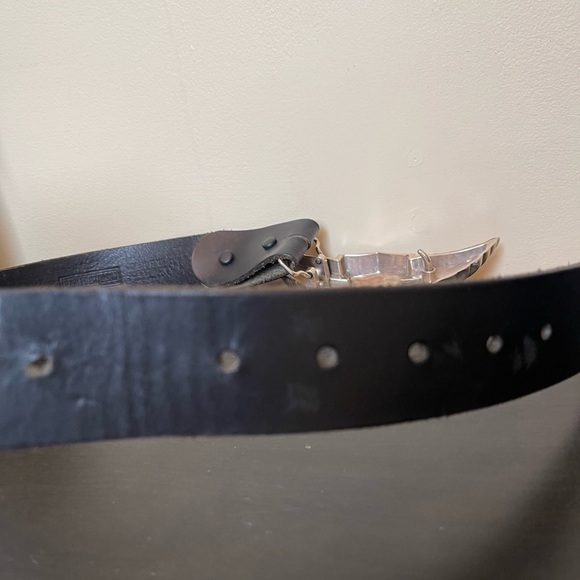 Harley Davidson Leather Belt & Buckle - Picture 8 of 11